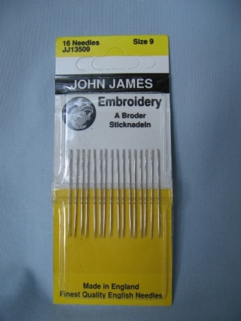 JOHN JAMES Embroidery Needles #9